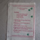 Livre Recettes Brodées : Croustillant de Pommes au Caramel - Chez Mamigoz