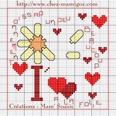 Carte à broder spéciale : Saint Valentin 2016 - Chez Mamigoz