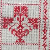 SAL : Plaid Broderie Rouge... Grille 71 / M7 - Chez Mamigoz