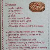 Livre Recettes Brodées de Mamigoz : La Tarte aux Pommes - Chez Mamigoz