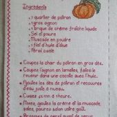 Livre Recettes Brodées de Mamigoz : Velouté de Potiron - Chez Mamigoz