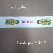 Cigale en céramique à broder pour serviette. - Chez Mamigoz