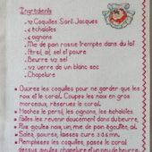 Livre Recettes Brodées de Mamigoz : Coquilles Saint Jacques à la Bretonne - Chez Mamigoz