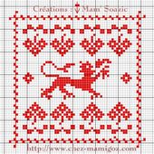 SAL : Plaid Broderie Rouge... Grilles supplémentaires - Chez Mamigoz