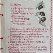 Livre Recettes Brodées de Mamigoz : La Pissaladière - Chez Mamigoz
