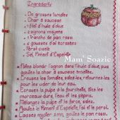 Livre Recettes Brodées de Mamigoz : Tomates Farcies - Chez Mamigoz