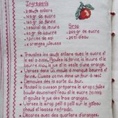 Livre Recettes Brodées de Mamigoz : Gâteau à l'orange de Josy - Chez Mamigoz