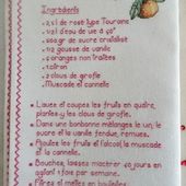 Livre Recettes Brodées de Mamigoz : Vin d' Orange - Chez Mamigoz