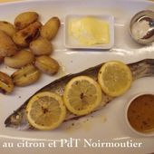 Bar au Citron et Pommes de terre de Noirmoutier au Diable Charentais - Chez Mamigoz