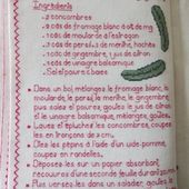 Livre Recettes Brodées de Mamigoz : Concombre fromage blanc et gingembre - Chez Mamigoz