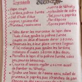 Livre Recettes Brodées de Mamigoz : Le Lapin au cidre et pain d'épices - Chez Mamigoz