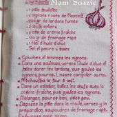 Livre Recettes Brodées de Mamigoz : Tarte aux Oignons de Roscoff - Chez Mamigoz