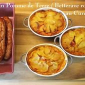 Gratin crémé de Pomme de terre et Betterave Rouge au Curcuma - Chez Mamigoz