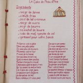 Livre Recettes Brodées de Mamigoz : Le Cake de Peau d'Ane - Chez Mamigoz