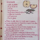 Livre Recettes Brodées de Mamigoz : Tarte Alsacienne Pomme-Rhubarbe - Chez Mamigoz