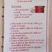 Livre Recettes Brodées de Mamigoz : Crème aux oeufs - Chez Mamigoz