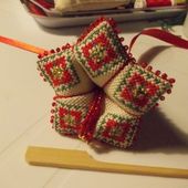 Clochette-Campanule brodée, déco Sapin : Tutoriel montage - Chez Mamigoz