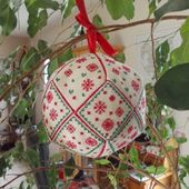 Grosse Boule de Neige brodée, déco Noël, Tutoriel broderie - Chez Mamigoz