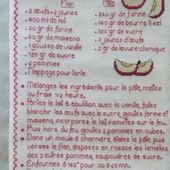 Livre Recettes Brodées de Mamigoz : Gâteau-flan aux pommes - Chez Mamigoz