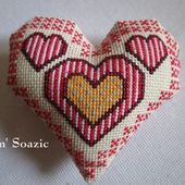 7 ème Cœur à broder ST Valentin, 2 ème partie - Chez Mamigoz