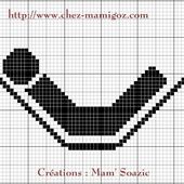 Pictogrammes sieste à broder pour serviette et drap de bain. - Chez Mamigoz