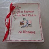 Tutoriel de reliure du Livre de Recettes brodé du Petit Bistro - Chez Mamigoz