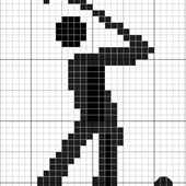 Nouveau Pictogramme à broder : le golf - Chez Mamigoz