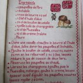 Livre Recettes Brodées de Mamigoz : Paupiettes de porc au Rivesaltes - Chez Mamigoz