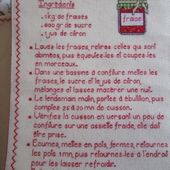 Livre Recettes Brodées de Mamigoz : Confiture de Fraise - Chez Mamigoz