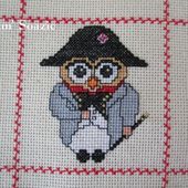 Plaid Chouette brodée 68 : Napoléon - Chez Mamigoz