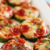 Recettes rapides et faciles - pizzas de courgettes