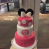 gateau pièce montée pate à sucre minnie