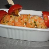 Brochettes de crevettes épicées