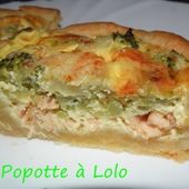 Tartelettes Saumon Brocolis / pâte sablée au parmesan - La popotte à lolo