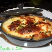 Gratin de pommes de terre - mozarella