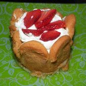 Mini-Charlotte express aux fraises et mascarpone