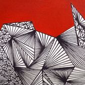 Compositions graphiques, peinture acrylique - Alice Maynard