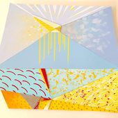 Landscape & Literature - Abstract art on wood - Alice Maynard