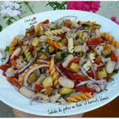 Salade de pâtes au thon et haricots blancs - Chez Vanda