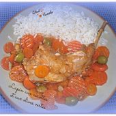 Lapin aux carottes et aux olives vertes - Chez Vanda
