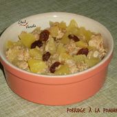 Porridge à la pomme - Chez Vanda
