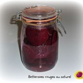 Conserves de betteraves rouges au naturel