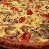 QUICHE COURGETTE AUBERGINE TOMATE - toc-cuisine.fr