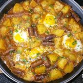 Comme une ojja aux merguez et pommes de terre - toc-cuisine.fr