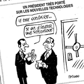 Humour Emmanuel MACRON: Smartphone à jour - Doc de Haguenau