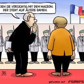 Humour Allemand: Emmanuel MACRON chez Angela Merkel - Doc de Haguenau
