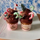 Cupcakes de Noël chocolat et marrons - La cuisine de Rolly