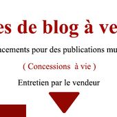 Page de blog à vendre pour publications multiples - Lucide Sapiens Martinique