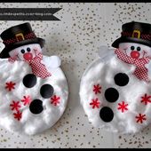 .. Bonhomme de neige ( assiette en carton )