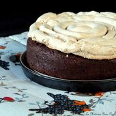 Fondant au chocolat et crème de marron meringué - La Médecine Passe Par La Cuisine